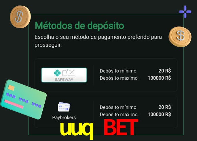 O cassino uuq bet oferece uma grande variedade de métodos de pagamento