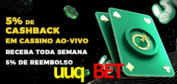 Promoções do cassino ao Vivo uuq bet